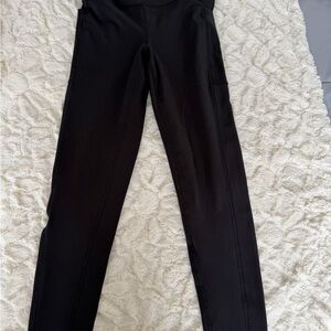 Laundry By Shelli Segal Black Ribbed Waistband Leggings